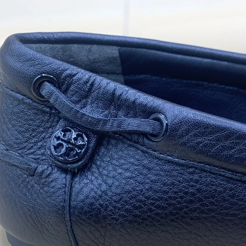 Tory Burch Mini Chelsea Boat Shoe Signature Logo Loafers - Women's Size 10.5